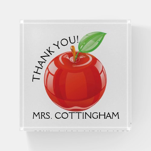 Thank Your Teacher Paperweight