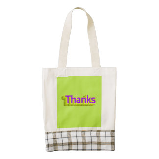 Thank zazzle HEART tote bag