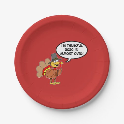 Thankful 2020 Almost Over Turkey Paper Plates