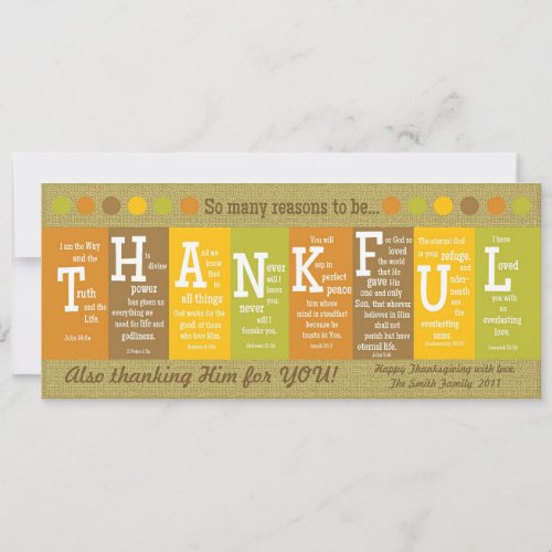 THANKFUL 2_Sided Scripture Thanksgiving Card