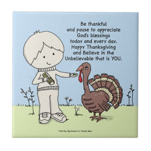 Thankful and Appreciative Ceramic Tile