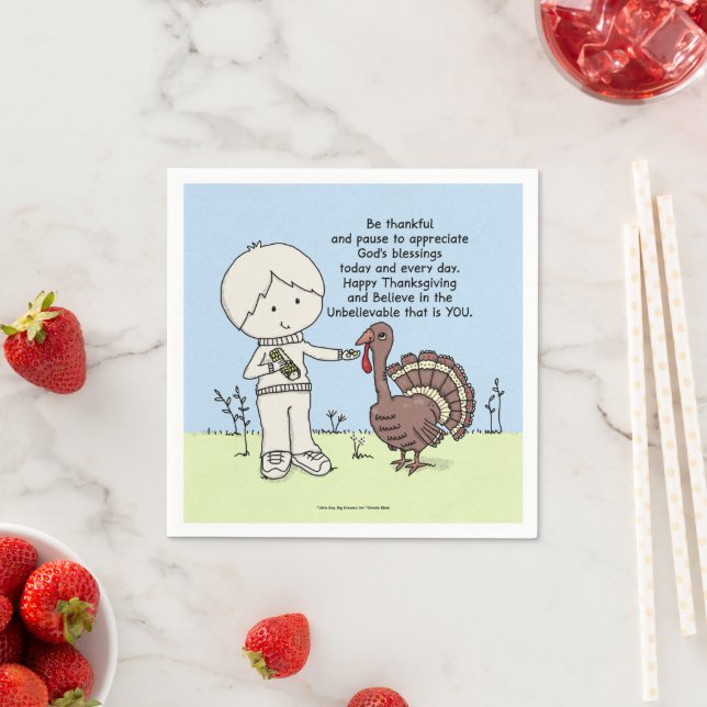 Thankful and Appreciative Napkins (Insitu)