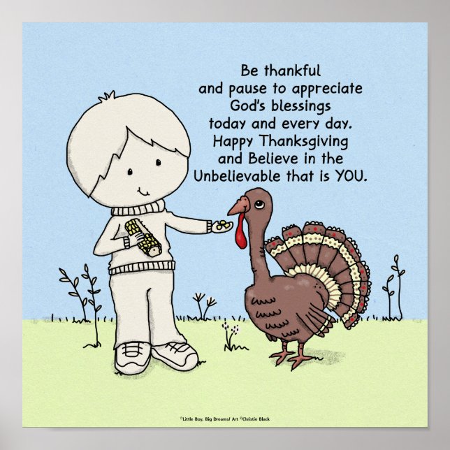 Thankful and Appreciative Poster (Front)