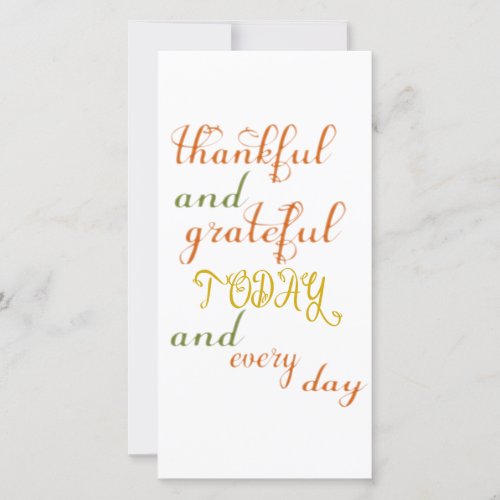 Thankful and Grateful card