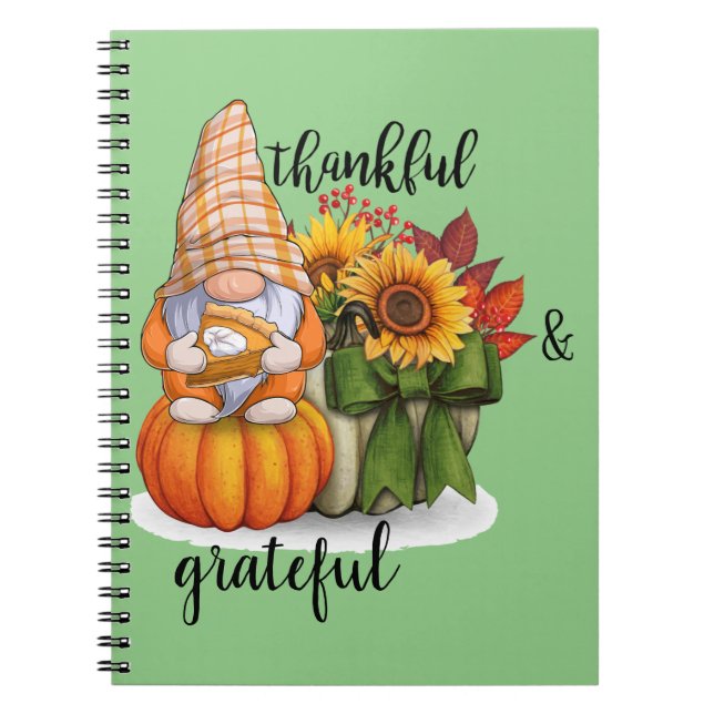 Thankful and grateful spiral photo notebook (Front)