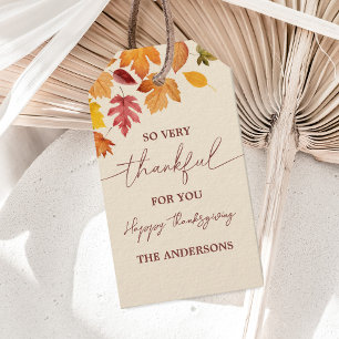 Thankful and Grateful Thanksgiving Favor Tags