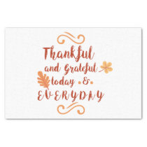 thankful and grateful thanksgiving tissue paper