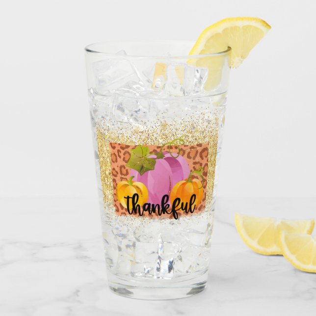 Thankful Autumn Customize Glass (Back Ice)