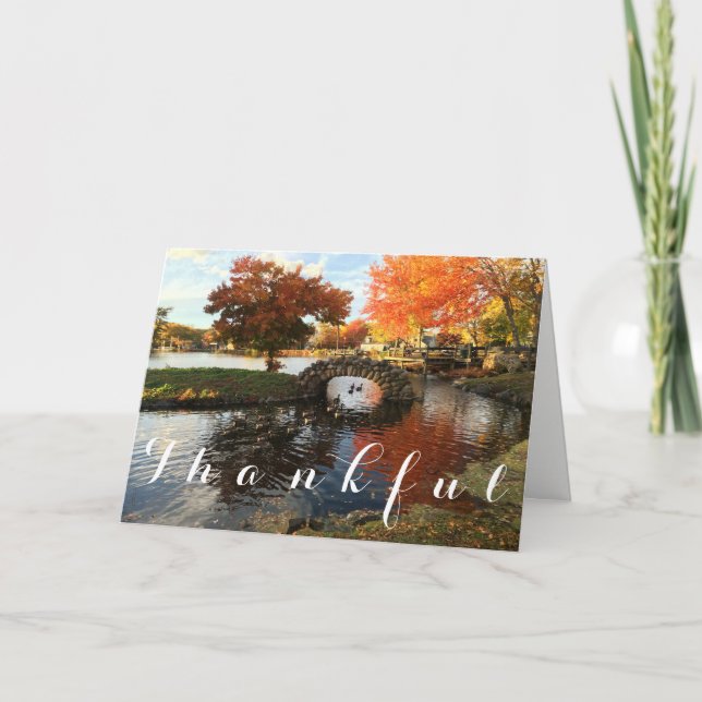 Thankful Autumn Greeting Card (Front)