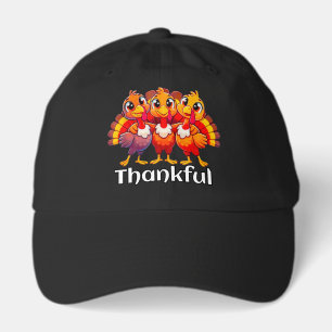 Thankful baby turkey funny cartoon hat