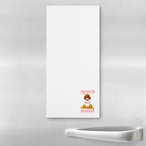 Thankful Blessed 23 US Maple November Thanksgiving Magnetic Notepad