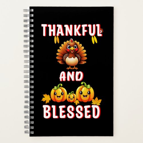 Thankful Blessed 23 US Maple November Thanksgiving Notebook