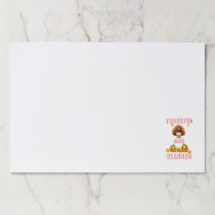 Thankful Blessed 23 US Maple November Thanksgiving Paper Pad