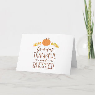 Thankful & Blessed Card