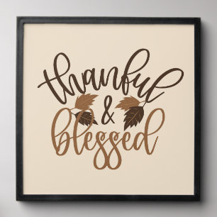 Thankful & Blessed Peel And Stick Photo Tile