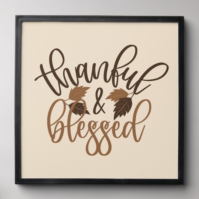 Thankful & Blessed Peel And Stick Photo Tile (Front Set)
