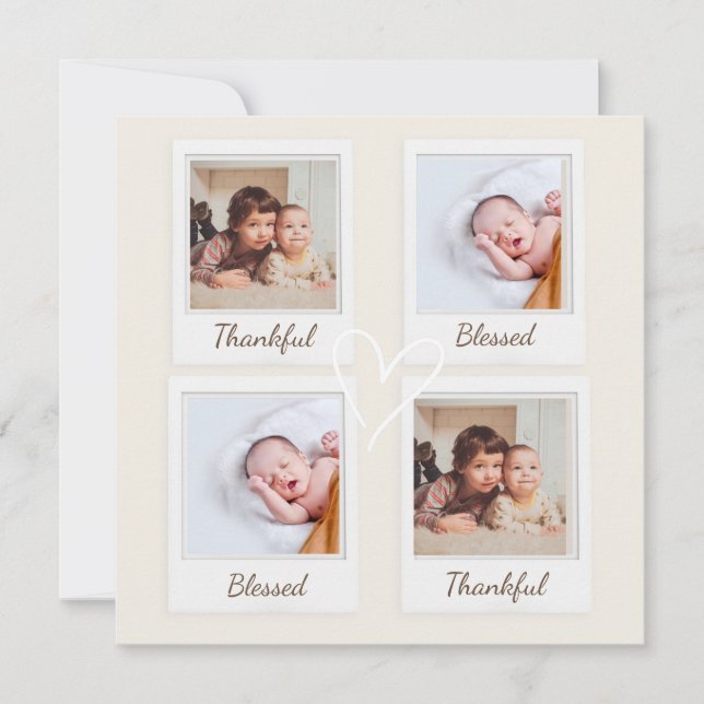 Thankful & Blessed Polaroid Photo | Custom Gift (Front)