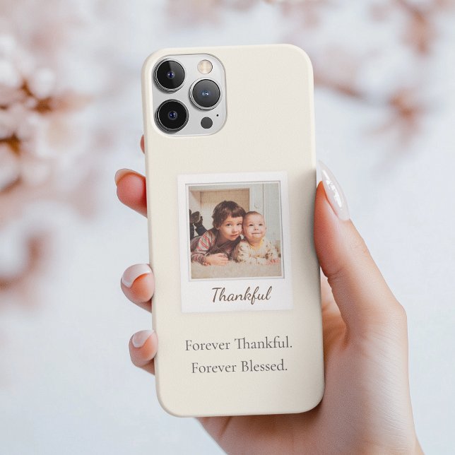 Thankful & Blessed Polaroid Photo | Custom Gift iPhone Case (Creator Uploaded)