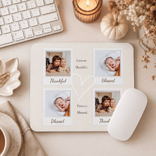 Thankful & Blessed Polaroid Photo   Custom Gift Mouse Pad
