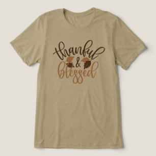 Thankful & Blessed Tri-Blend Shirt