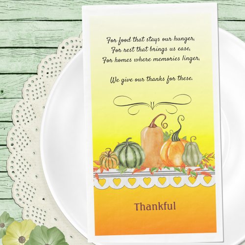 Thankful Blessing Paper Guest Towels