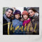 Thankful brush script family photo Thanksgiving