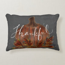THANKFUL CHALKBOARD ART FALL PILLOW