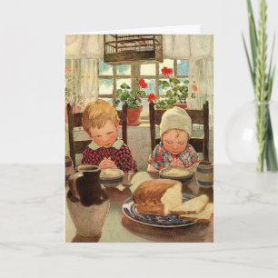 Thankful Children by Jessie Willcox Smith Holiday Card