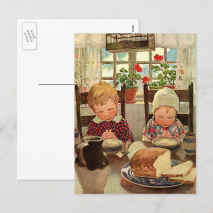 Thankful Children by Jessie Willcox Smith Holiday Postcard