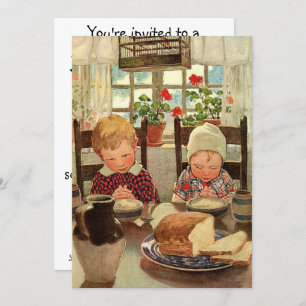 Thankful Children by Jessie Willcox Smith Invitation