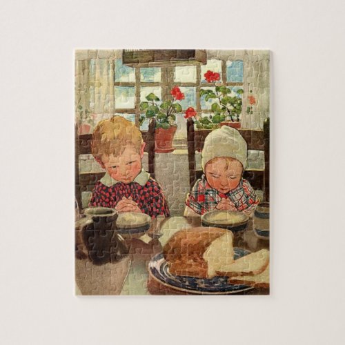 Thankful Children by Jessie Willcox Smith Jigsaw Puzzle