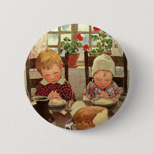 Thankful Children by Jessie Willcox Smith Pinback Button