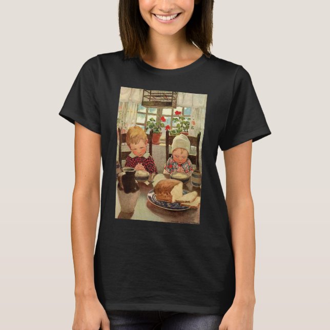 Thankful Children by Jessie Willcox Smith T-Shirt (Front)