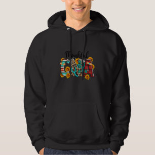 Thankful CNA Nurse Sunflowers Thanksgiving outfit  Hoodie