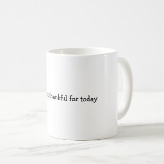 Thankful coffee mug