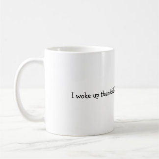 Thankful coffee mug