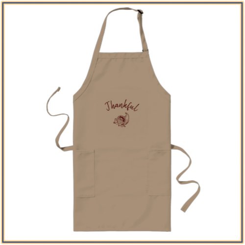 Thankful Cornucopia Long Apron