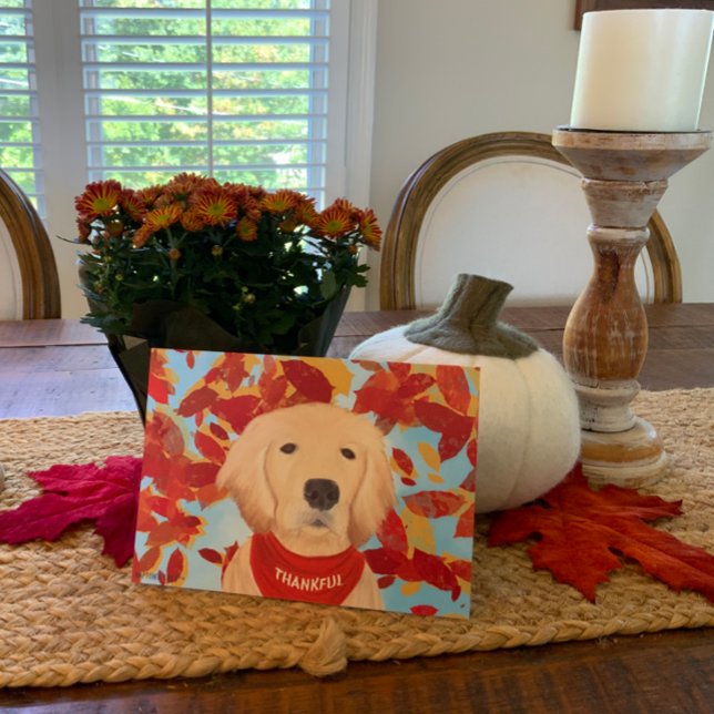 Thankful - Falling Into My Life Thanksgiving Card (Creator Uploaded)