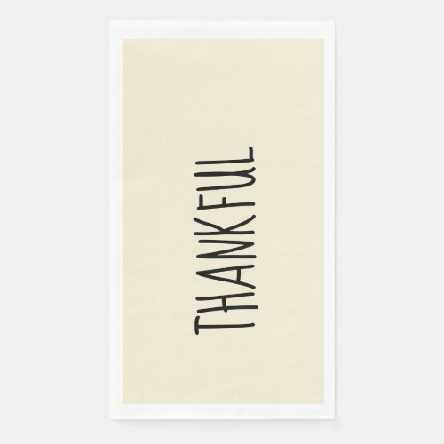 THANKFUL Folded Paper Guest Towels