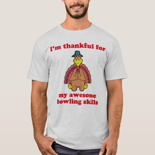 Thankful For Bowling T_Shirt