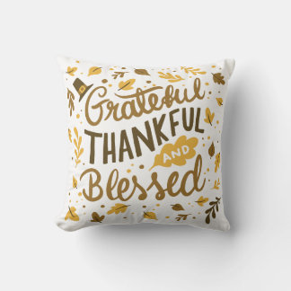 Thankful for Every Moment Throw Pillow