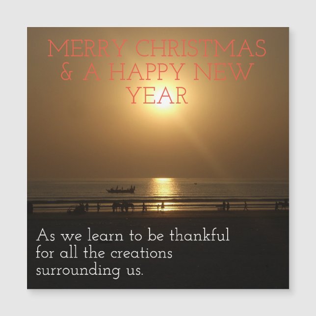 Thankful for Merry Christmas the Happy New Year (Front)