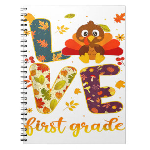 Thankful For My 1st Grade Turkeys Thanksgiving Tea Notebook