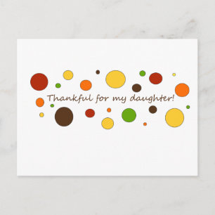 Thankful for my daughter postcard