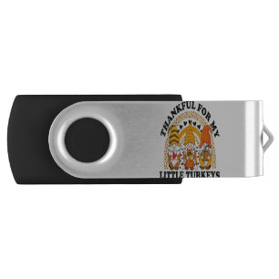 Thankful For My Little Turkeys Teacher Thanksgivin Flash Drive