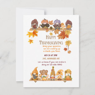 Thankful for Our Gnomies Invitation