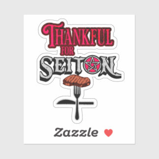 Thankful for Seitan Sticker