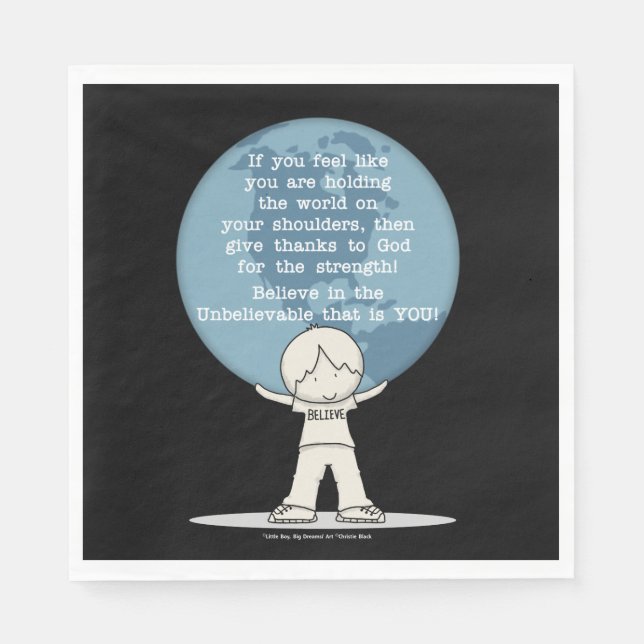 Thankful for Strength Napkins (Front)