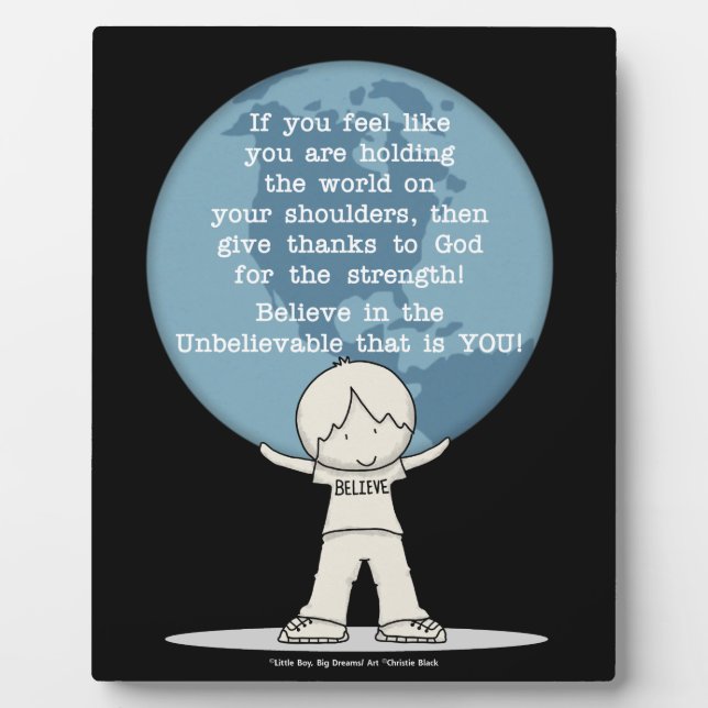 Thankful for Strength Plaque (Front)