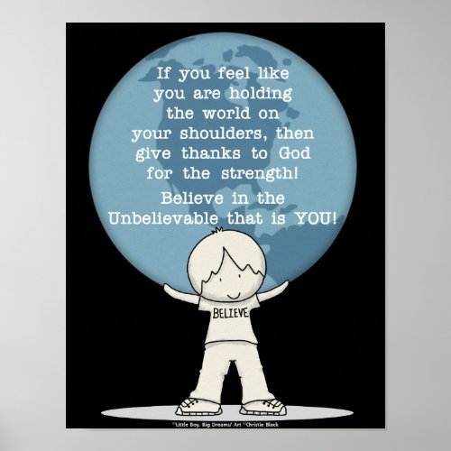 Thankful for Strength Poster